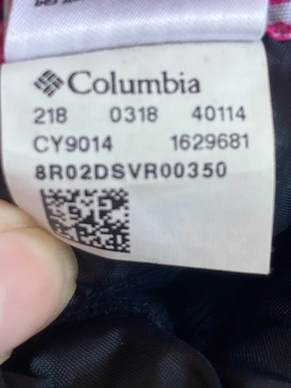 Columbia, youth size small pink/black/white winter gloves EUC
